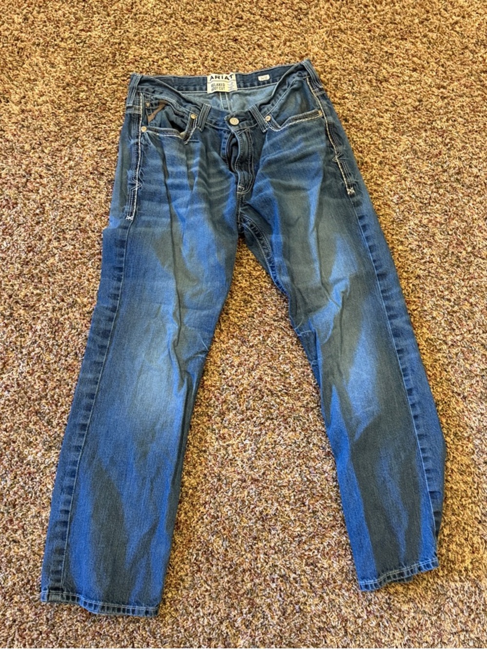 Ariat Men's Medium Blue Relaxed Boot Jeans